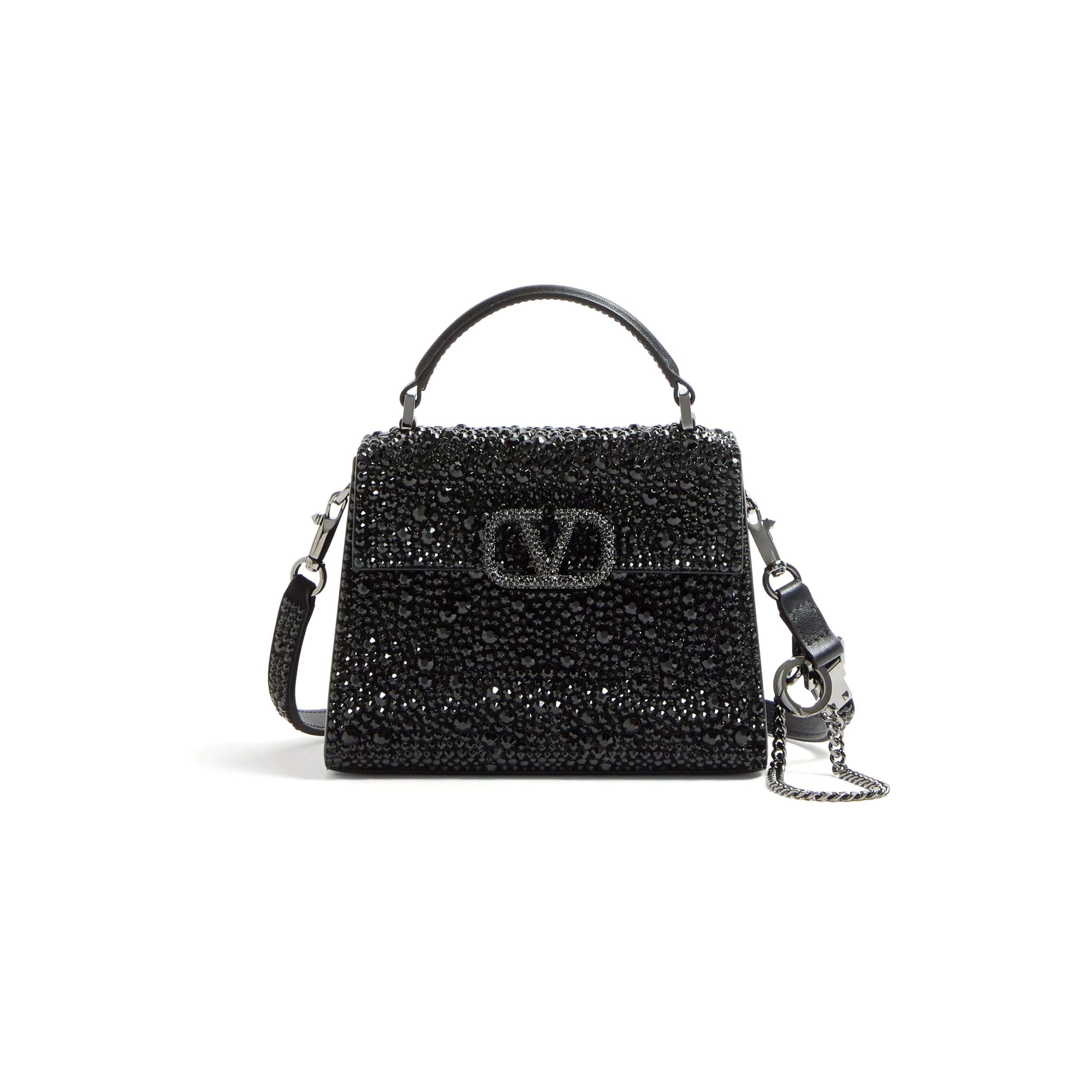 VALENTINO MINI VSLING HANDBAG WITH SPARKLING EMBROIDERY ZW2B0G97TZA_7NM (19*13*9cm)